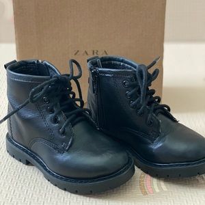 Zara Baby Black Combat Boots